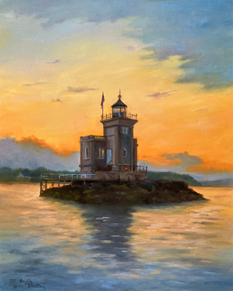 Stratton - As the Sun Sets - Oil - 20in x 16in