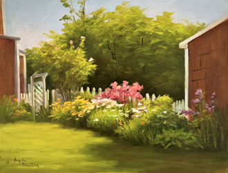 Stratton - Precious Garden - Oil - 12in x 16in