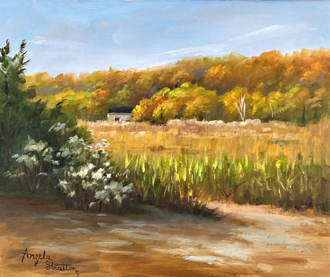 Stratton - Fall Tranquility - Oil - 9in x 11in
