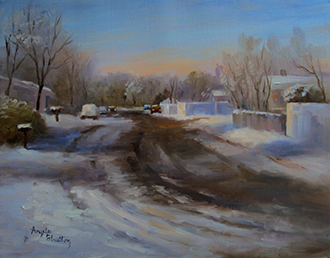 Stratton - Our Side Street - Oil - 11in x 14in